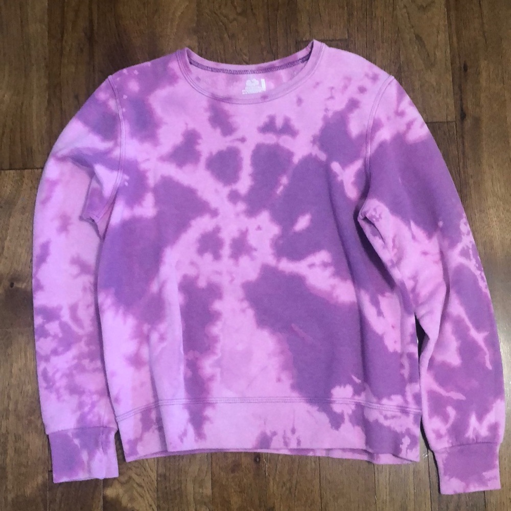 Fruit of the loom bleach dyed sweatshirt